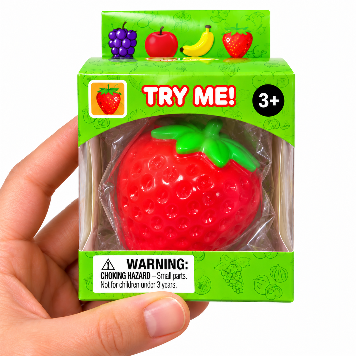 Fruit Squishy 7cm Squish Fidget Sensory ASMR Toy - 4 to Collect