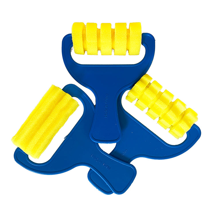 Deluxe Painting Sponge Rollers x 3 ( Craft Clearance Special )