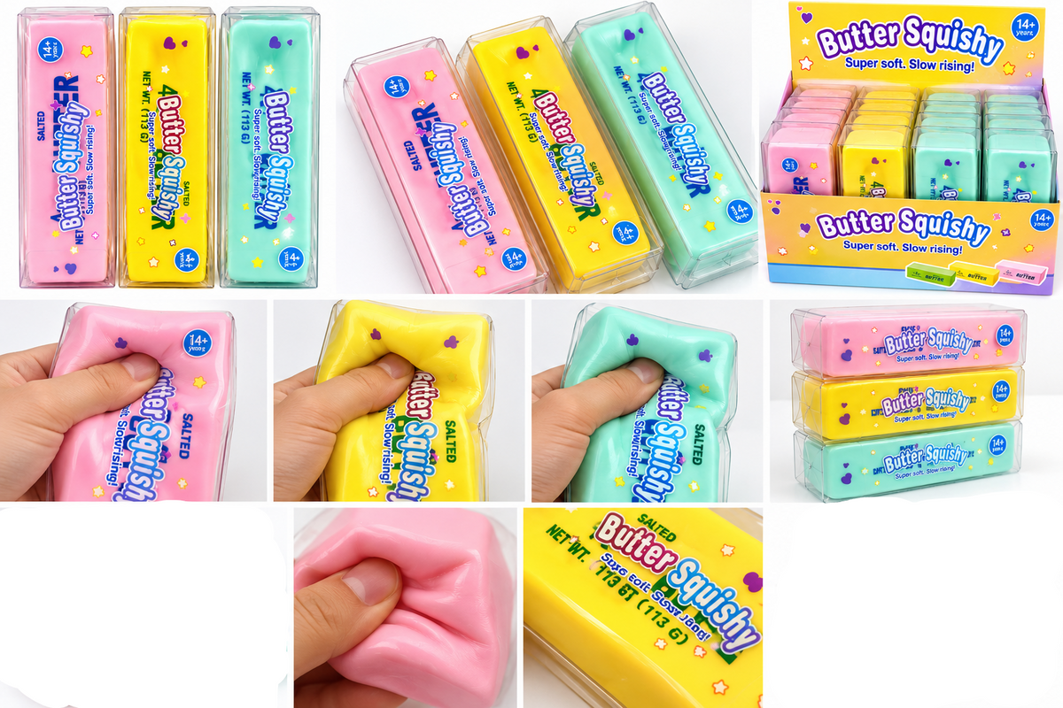 Vaseline Squishy Butter - Super Soft Squidge Squishy Sensory Toy - 3 Colours