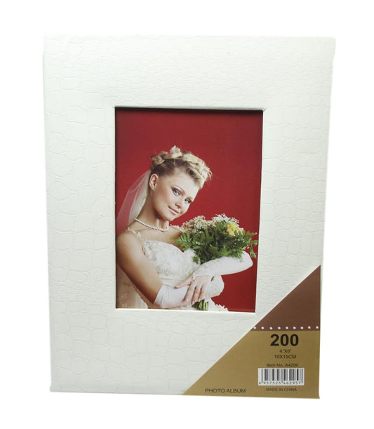 Memorial Wedding Off White 200 Page Photo Album Wedding Album 4 x 6'' 5527