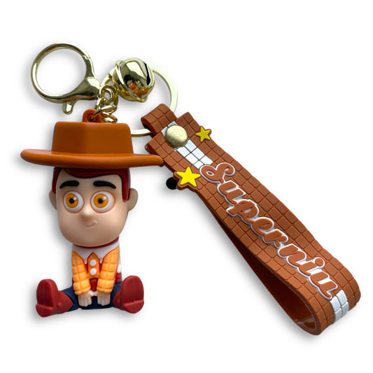 Toy Story Style Woody 3D Silicone Keychain Keyring Pendant