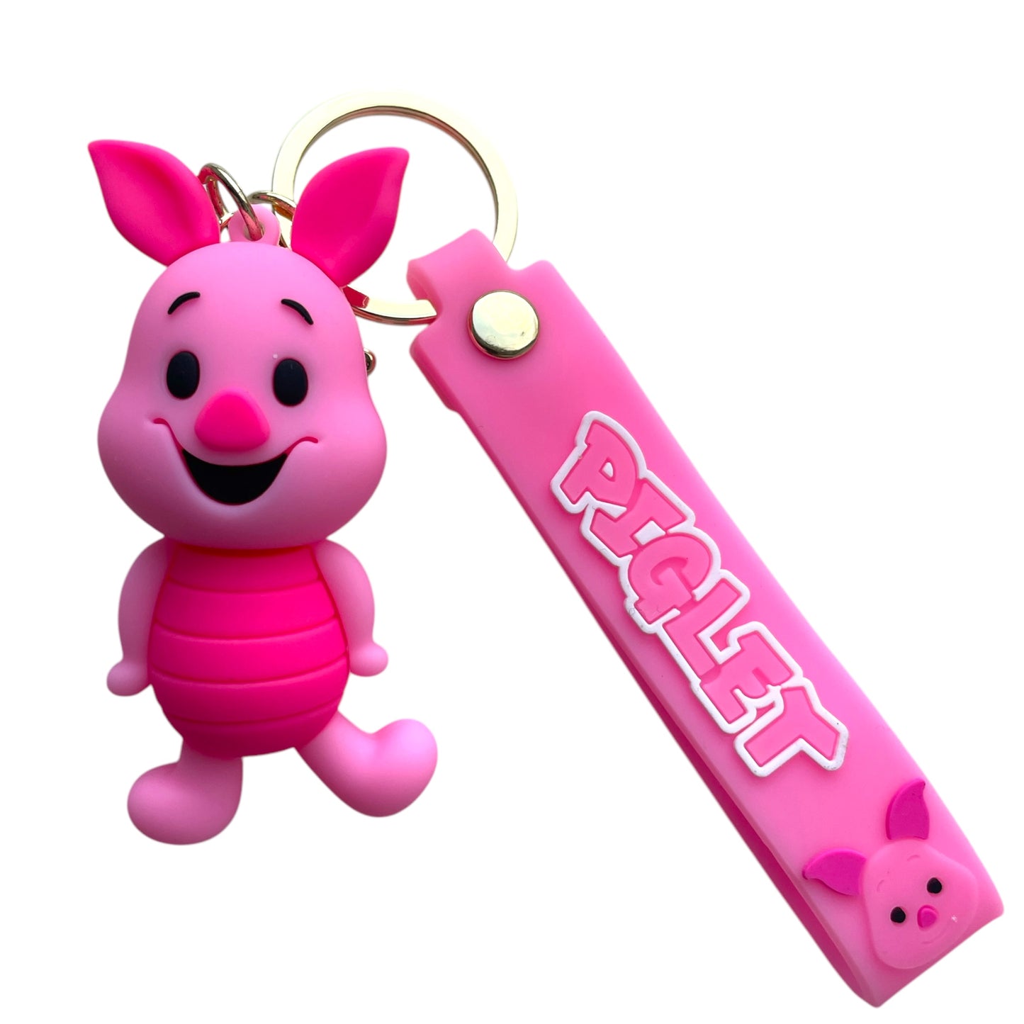 Piglet Style 3D Silicone Keychain Keyring Pendant