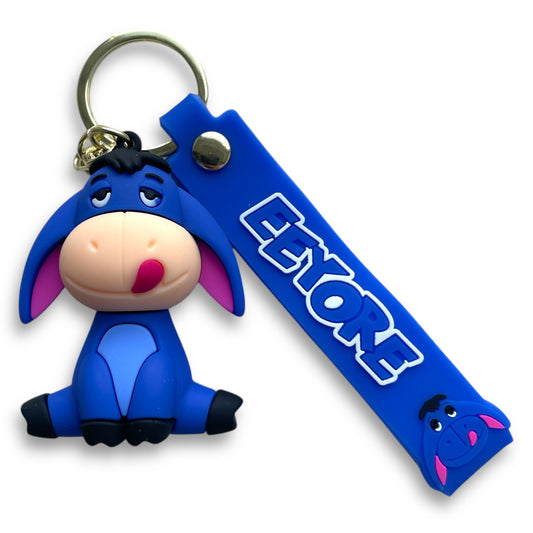 Eeyore Style 3D Silicone Keychain Keyring Pendant
