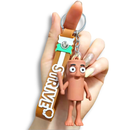 Italian BrainRot 3D Silicone Keychain Keyring Pendant - Tung Tung Tung Tung Tung Tung Tung Tung Tung Sahur