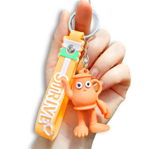 Italian BrainRot 3D Silicone Keychain Keyring Pendant - Ta Ta Ta Ta Ta Ta Ta Ta Ta Ta Ta Sahur