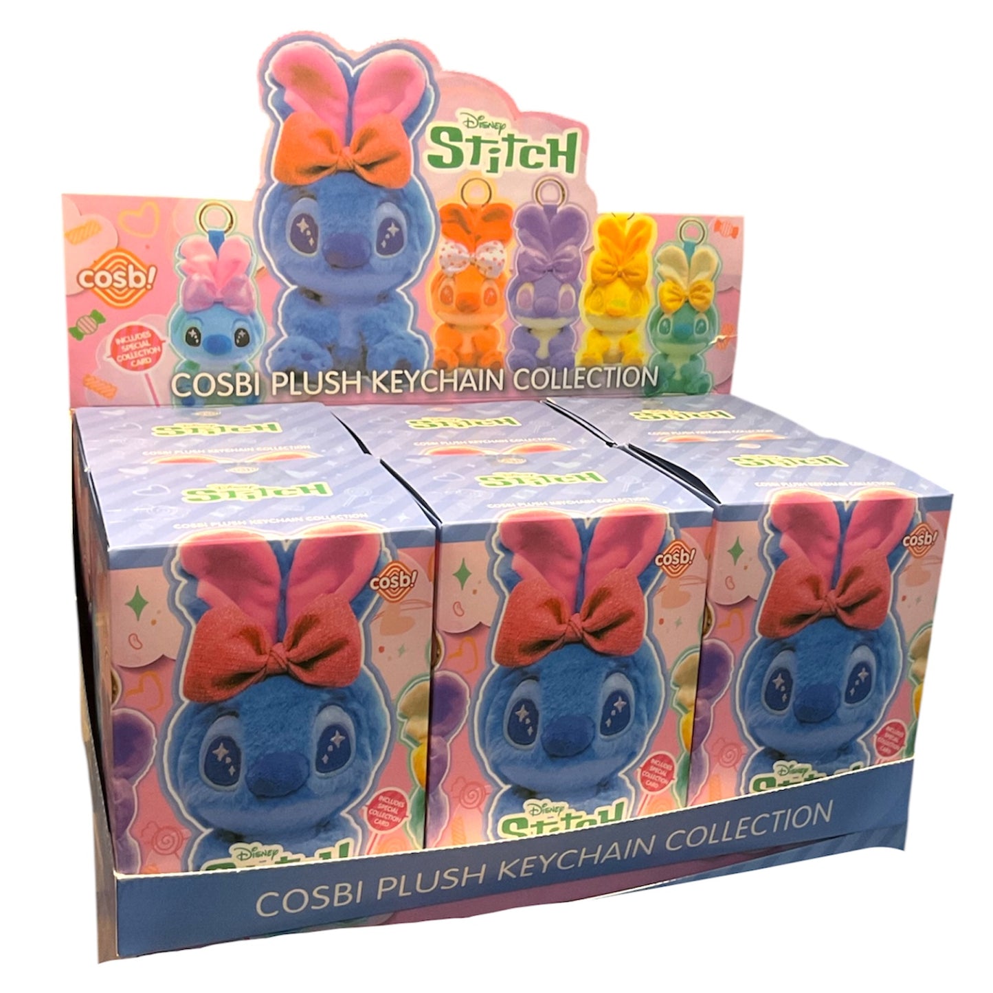 Stitch Candy Bunny Edition Cosbi Plush Keychain Toy – Single Blind Box