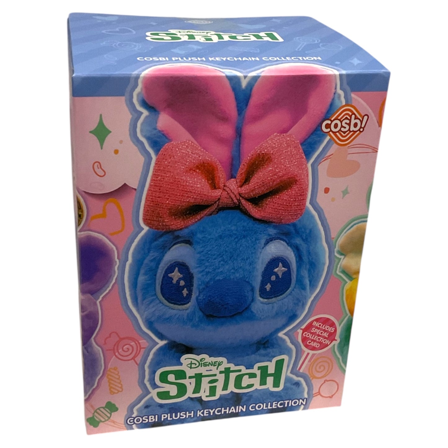 Stitch Candy Bunny Edition Cosbi Plush Keychain Toy – Single Blind Box