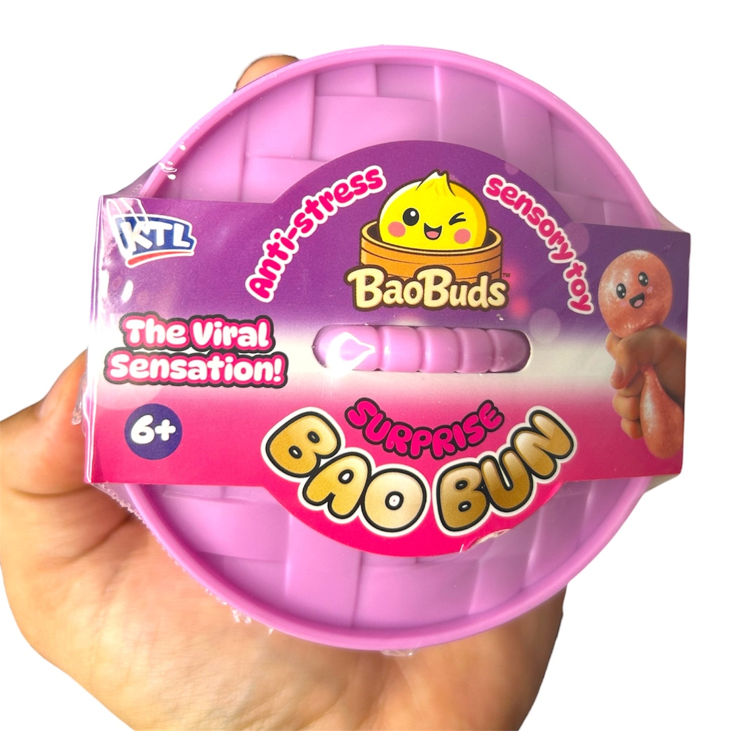 LIMITED EDITION PINK Diva Surprise Squishy Dumpling Bao Bun - UK Certified