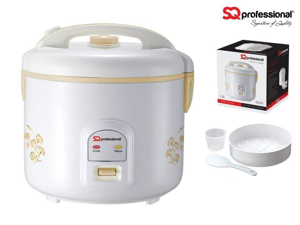 Sqpro Delu x e Kitchen Electric Rice Cooker High Quality Full Set 3.6 Litre