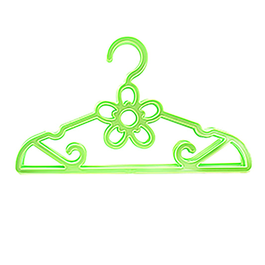 4 Pack Fancy Floral Plastic Clothing Hangers 43cm 2918