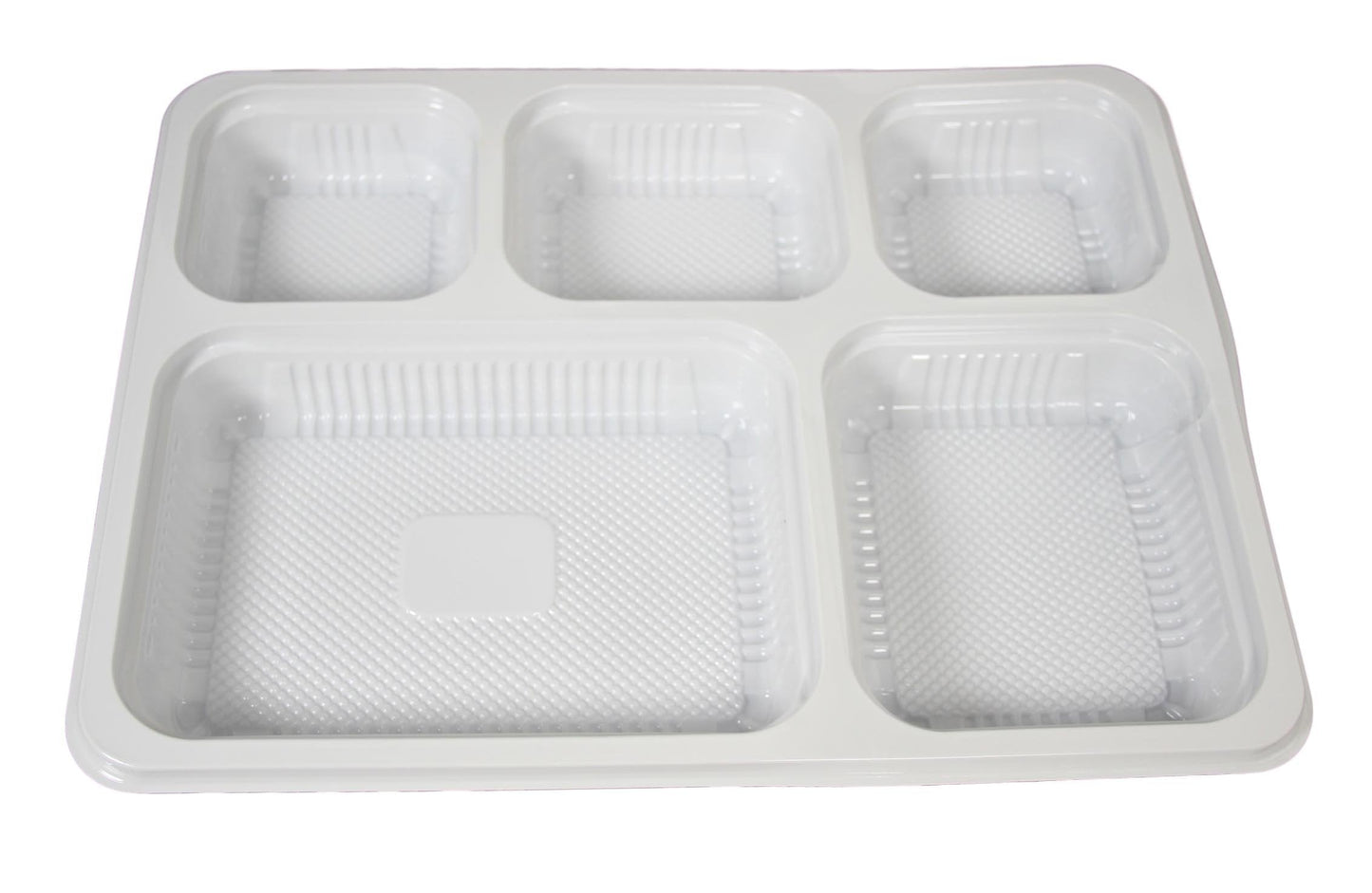 Disposable Plastic 5 Section Tray Ideal for Wedding And Special Occasions 30cm x 23cm 25 Pack SK-1290