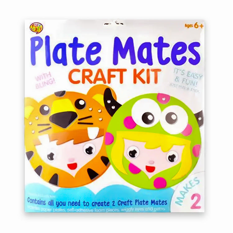 Jungle Pals 2 Pack Plate Mates Craft Kit