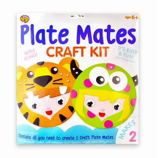 Jungle Pals 2 Pack Plate Mates Craft Kit