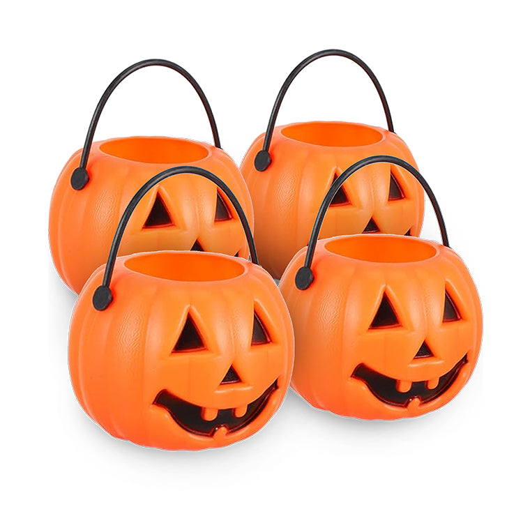 Halloween Pumpkin Treat Pots x 4