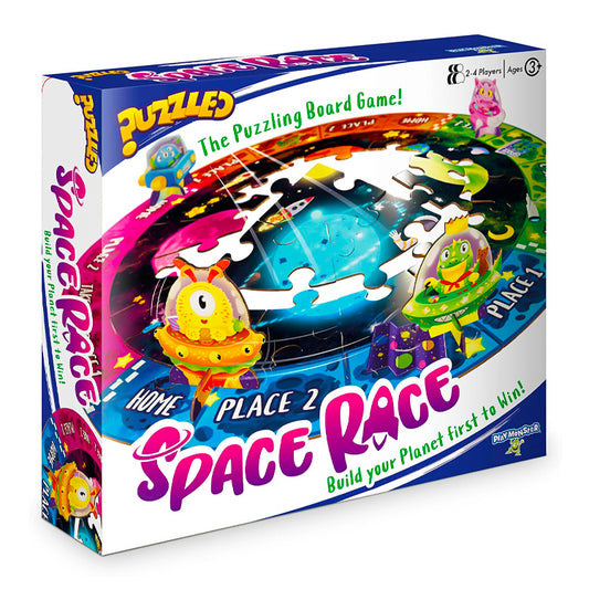 Space Race Super Puzzle Board Game