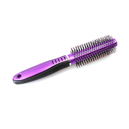 Plastic Round Hair Brush 22 cm Assorted Colours 2187