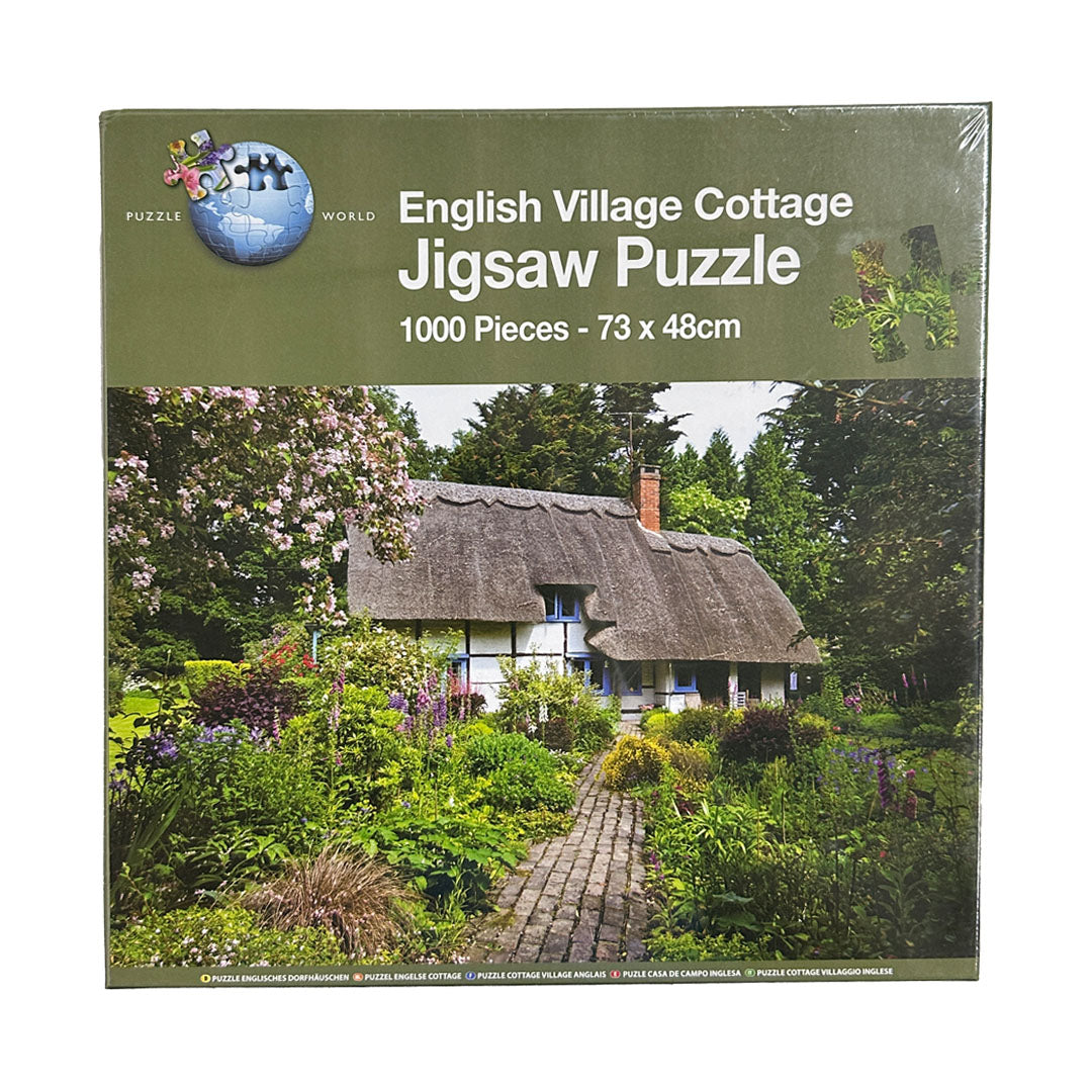 English Village Cottage Jigsaw Puzzle