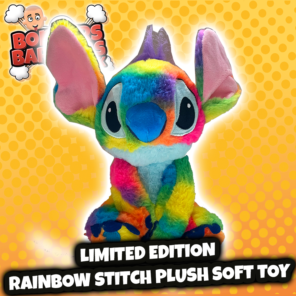 stitch rainbow plush soft toy