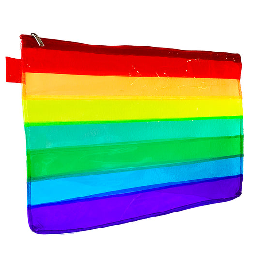 Rainbow Jumbo Zipper Pouch