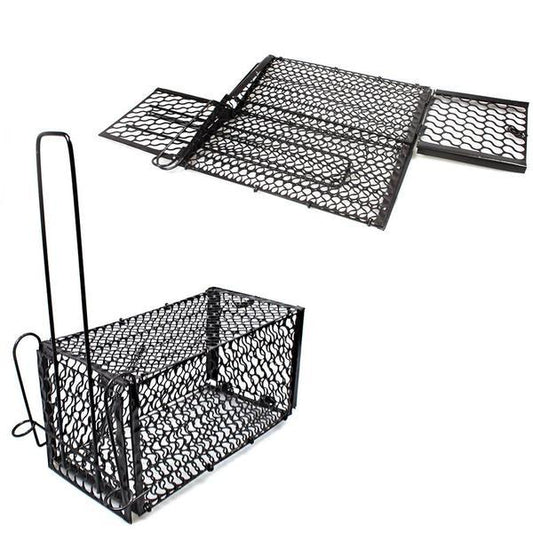 Rat Mesh Cage Black Adjustable Flat To Bo x