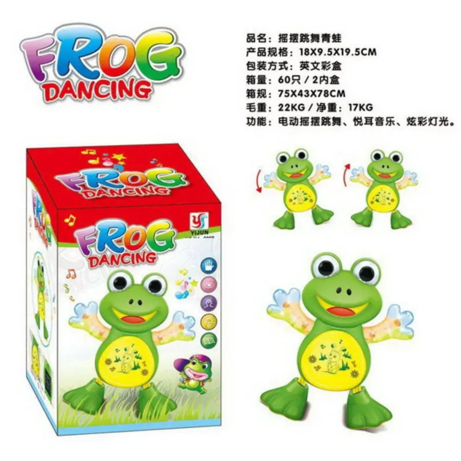 Dancing Frog Toy with Lights & Music – Battery Operated Fun for Kids