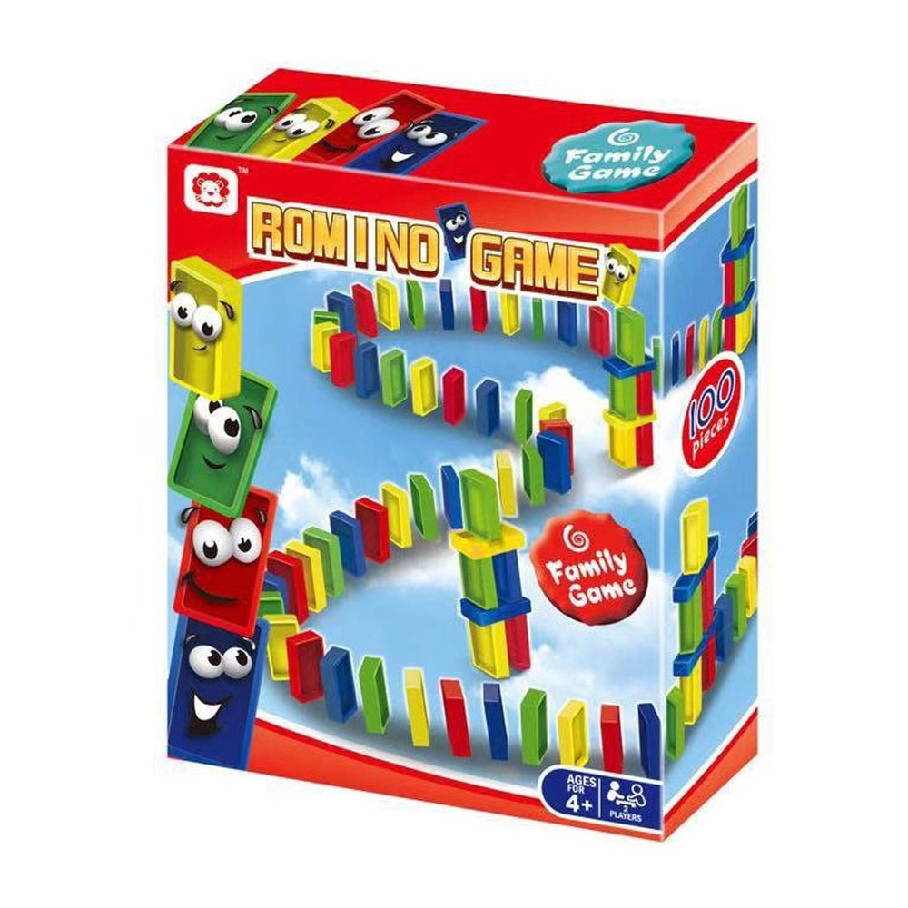 Romino Game - Domino Stack & Track Playset