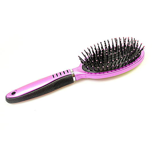 Plastic Oval Hair Brush Assorted Colours 2184
