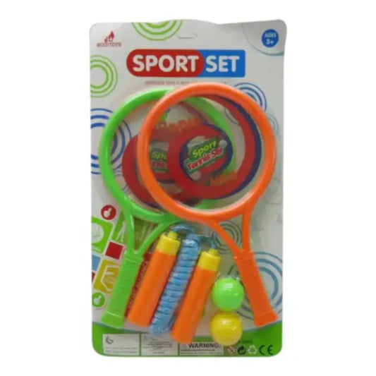 Ultimate Kids Tennis Set: Fun Plastic Rackets & Balls Game for Active Play!