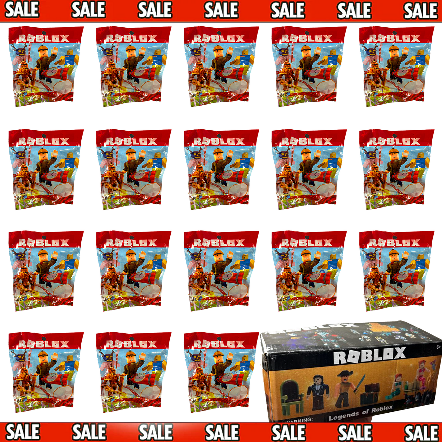 Roblox Box of 18 Mini Figure Surprise Blind Bags