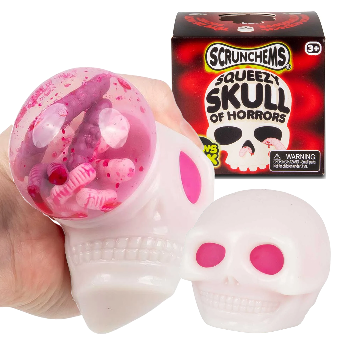 Scrunchems Squeezy Squishy Skull Of Horrors Fidget Squish Toy