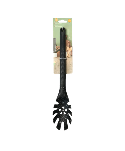 Plastic Cooking Pasta Noodle Scooping Spoon 7x 35 cm Speckled Black SG3001