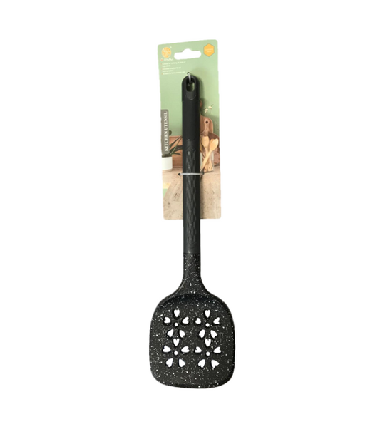 Plastic Cooking Spatula 10 x 35 cm Speckled Black SG3002