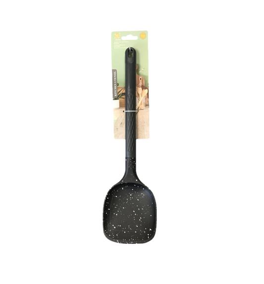 Plastic Cooking Spatula 10 x 35 cm Speckled Black SG3003