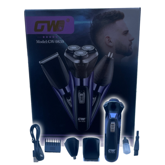 3 in 1 Hair Shaver Trimmer with Clipper & Nose Trimmer - USB Charging