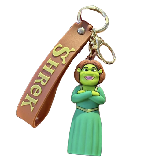 Shrek Princess Fiona 3D Silicone Keychain Keyring Pendant