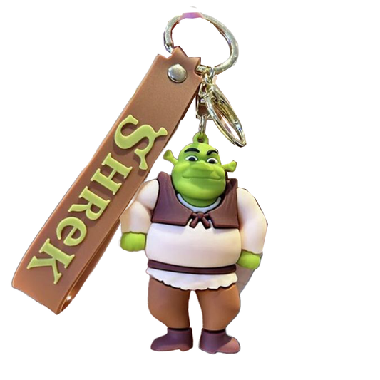 Shrek 3D Silicone Keychain Keyring Pendant