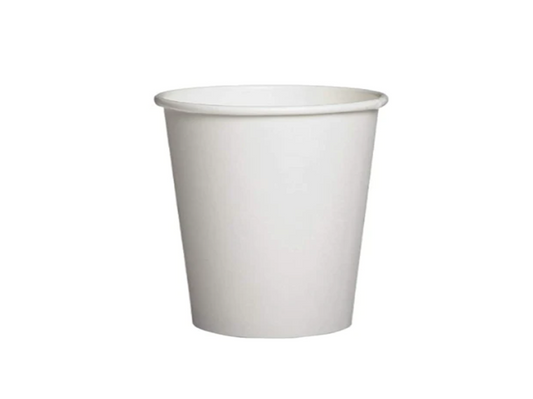 Disposable Paper Drinking Cups Pack of 50 6oz White SK28074 A