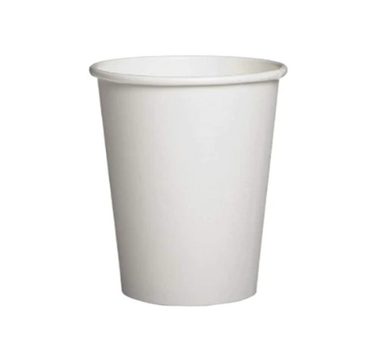 Disposable Paper Drinking Cups Pack of 50 8oz White SK28075