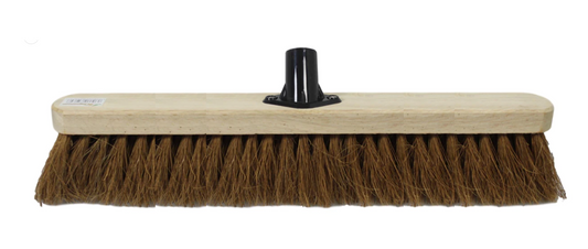 18" Soft Coco Garden Wooden Broom Brush Head SK29393