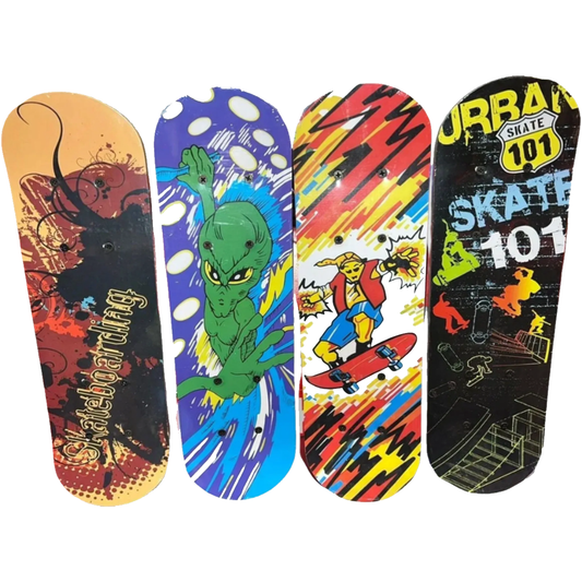 Kids Wooden Skateboard Many Designs Small Assorted