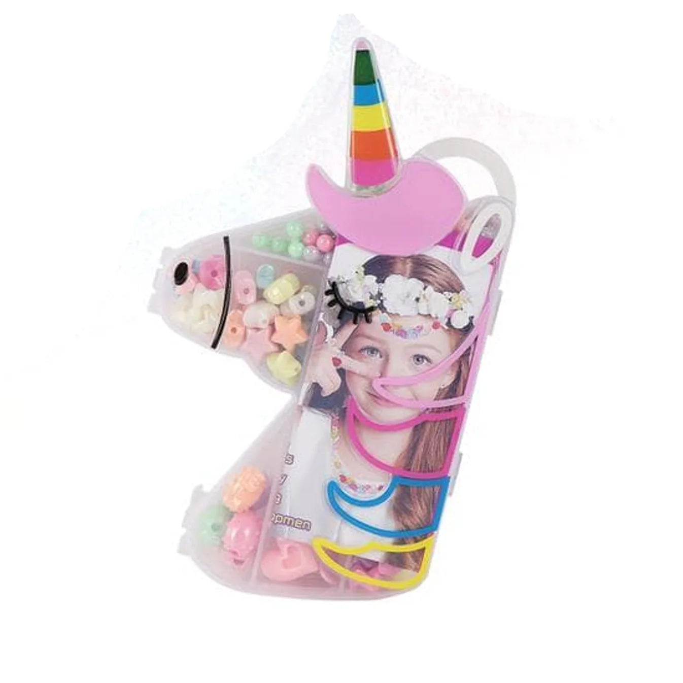 Mini Jewellery Making Beads Set With Accessories in Unicorn Style Case