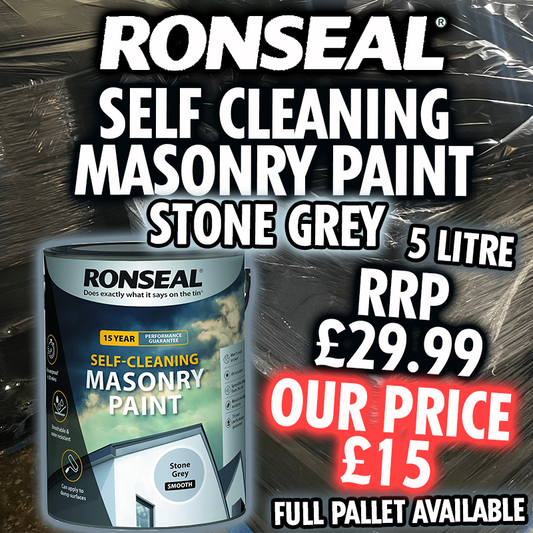 Ronseal Self Cleaning Masonry Paint -5 Litre - 50% Off RRP!