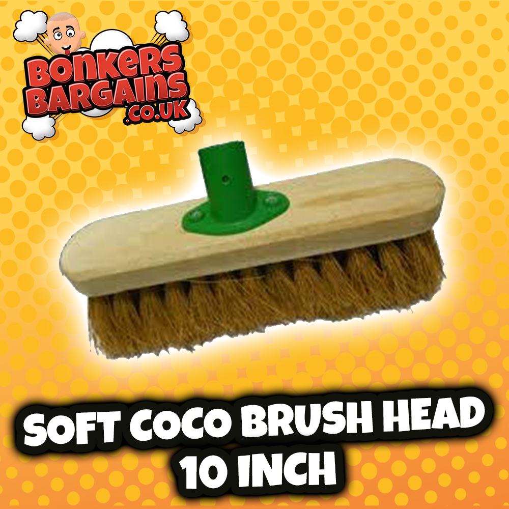 Soft Coco Brush Head 10 Inch - F.01/BKTN (Parcel Rate)