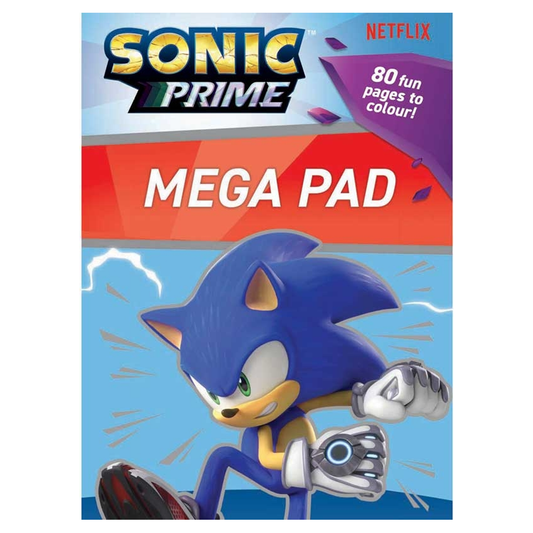 Sonic Prime Mega Pad - 80 Page Colouring Activity Pad