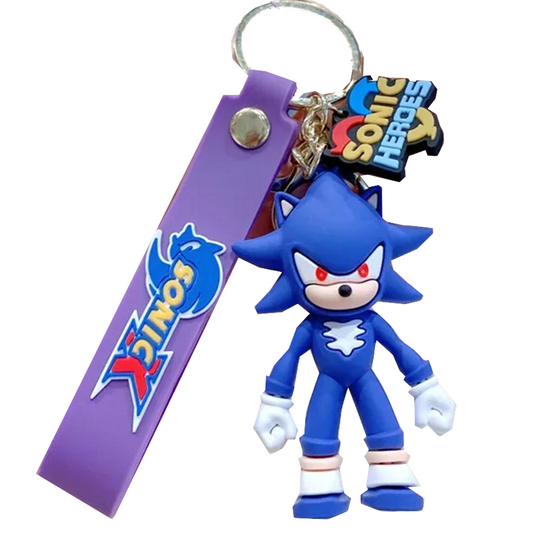 Sonic X Heroes Purple 3D Silicone Keychain Keyring Pendant