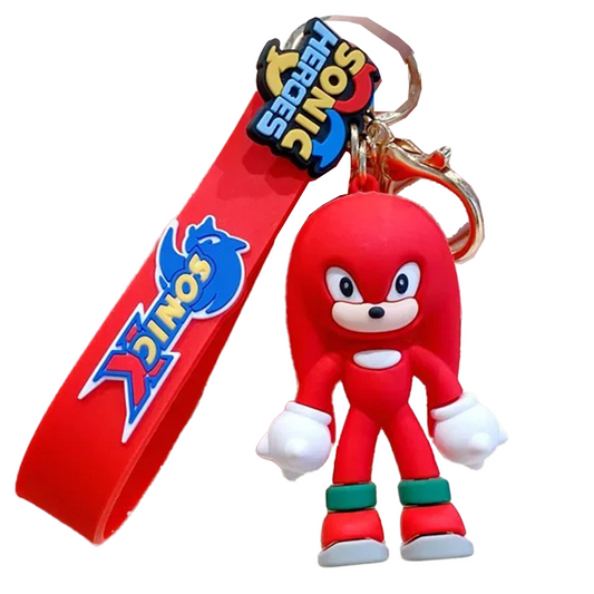 Sonic X Heroes Knuckles 3D Silicone Keychain Keyring Pendant