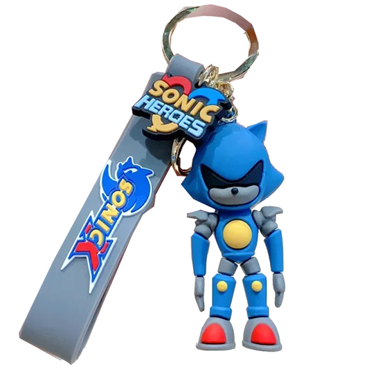 Metal Sonic X Heroes 3D Silicone Keychain Keyring Pendant