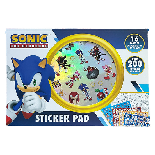 Sonic The Hedgehog XL Sticker Pad