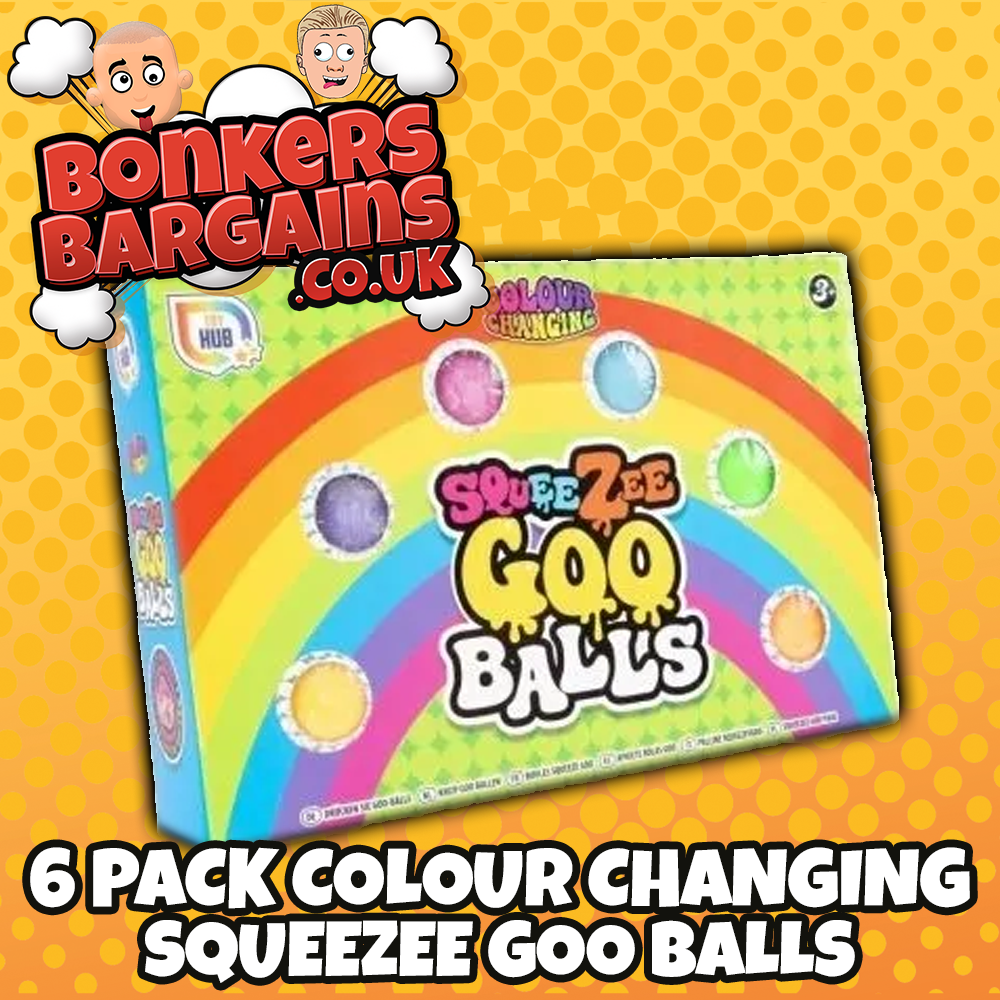 Squeeze Goo Balls Colour Changing 6 Pack