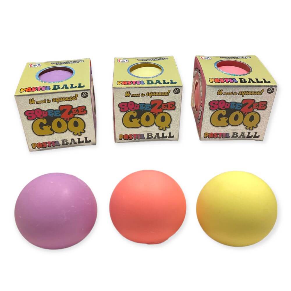 SqueeZee Goo Pastel Ball Bundle of 3 in All Colours